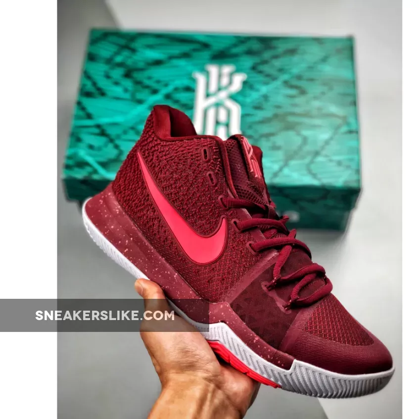 Nike Kyrie 3 'Warning' Team Red/Hot Punch-White 852395-681 / red hot punch