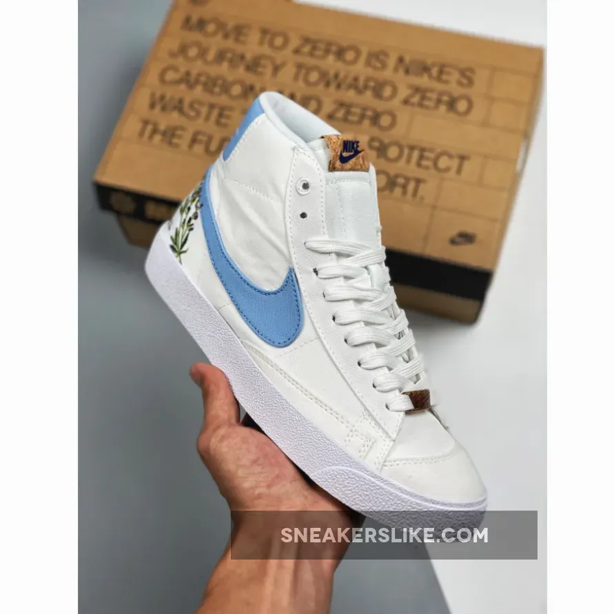 Nike Blazer Mid '77 'Indigo' White/Obsidian CI1166-100 #nike blazer mid 77 white indigo