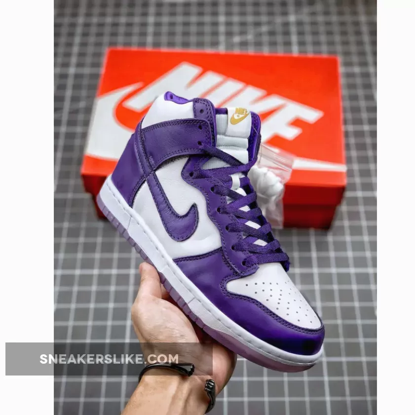 Nike Dunk High White/Varsity Purple DC5382-100
