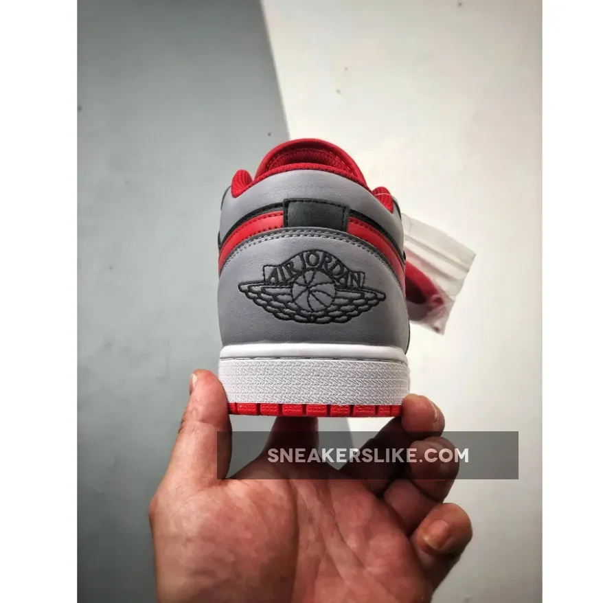 Air Jordan 1 Low Black/Cement Grey-Fire Red Air Jordan 1 Low Black/Cement Grey-Fire Red