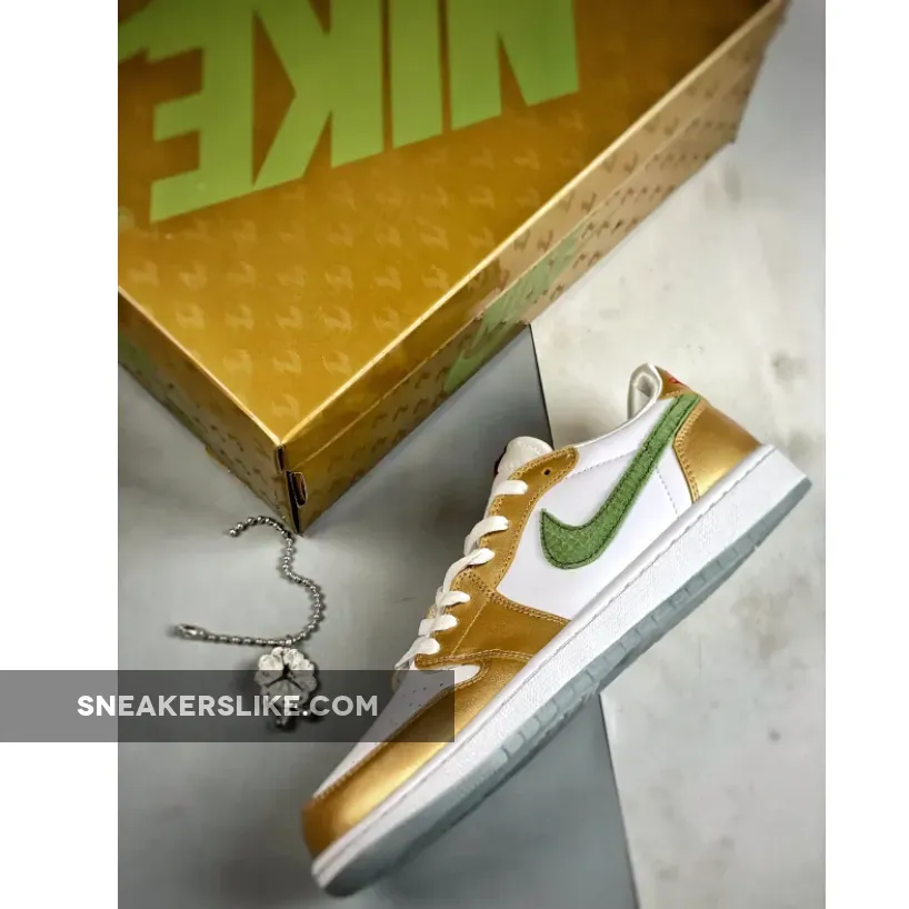 Air Jordan 1 Low "CNY" Sail/Metallic Gold Grain-Oil Green Air Jordan 1 Low "CNY" Sail/Metallic Gold Grain-Oil Green