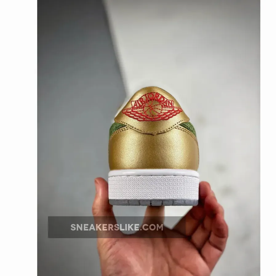 Air Jordan 1 Low "CNY" Sail/Metallic Gold Grain-Oil Green Air Jordan 1 Low "CNY" Sail/Metallic Gold Grain-Oil Green
