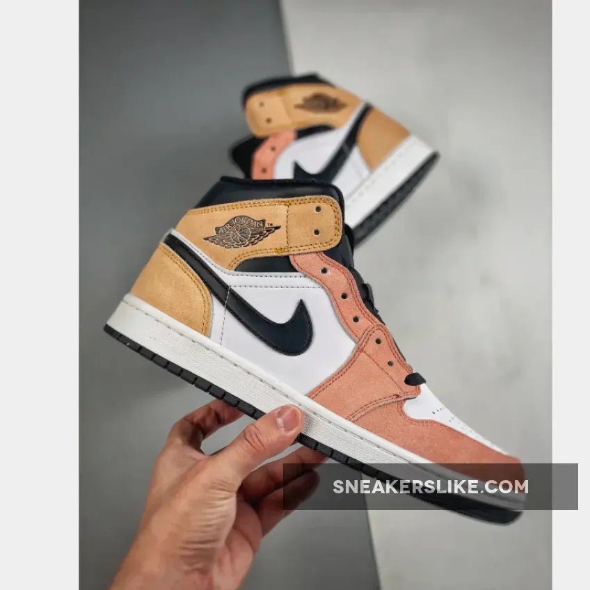 Air Jordan 1 Mid "Flight Club" Magic Ember/Sundial-White-Black Air Jordan 1 Mid "Flight Club" Magic Ember/Sundial-White-Black