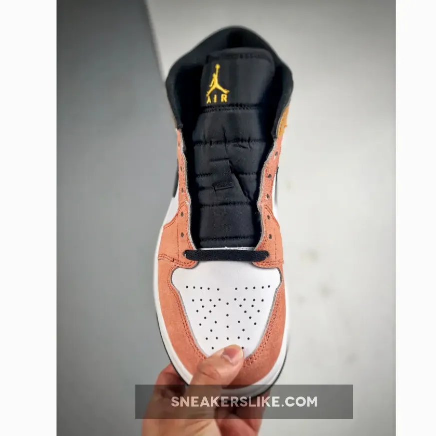 Air Jordan 1 Mid "Flight Club" Magic Ember/Sundial-White-Black Air Jordan 1 Mid "Flight Club" Magic Ember/Sundial-White-Black