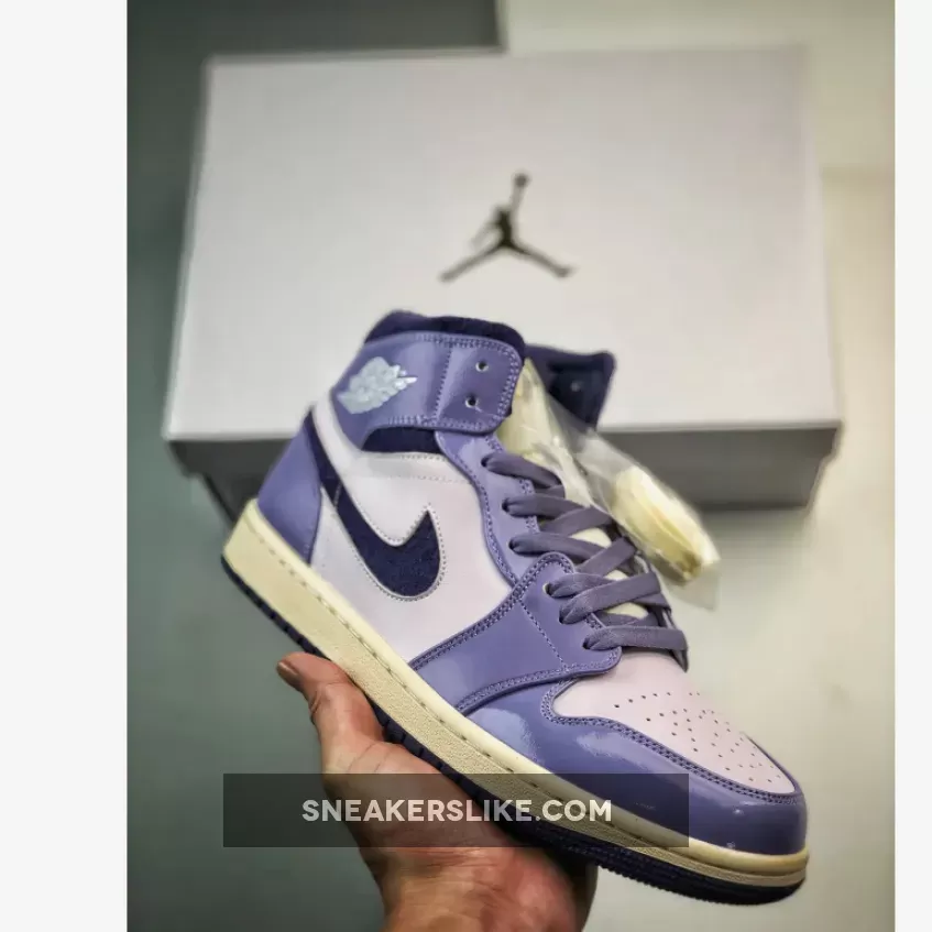 Air Jordan 1 Mid Purple Chenille