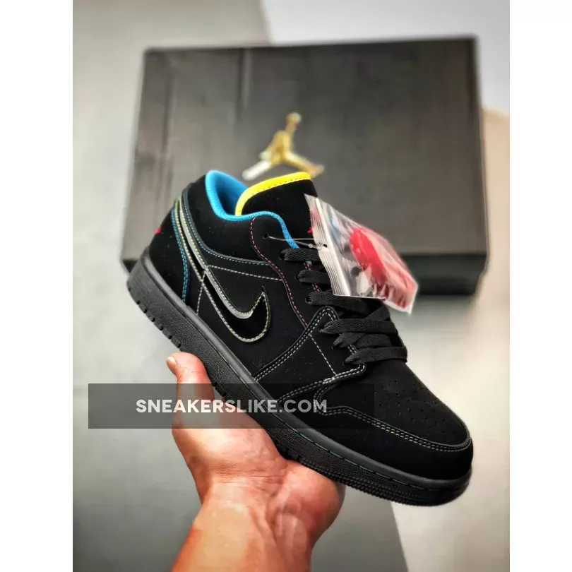 Air Jordan 1 Phat Low ‘Olympic’ Black/Green Bean-Red