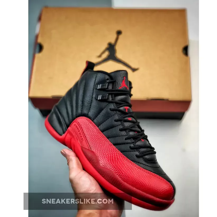 Air Jordan 12 Retro Flu Game black/varsity red AJ12
