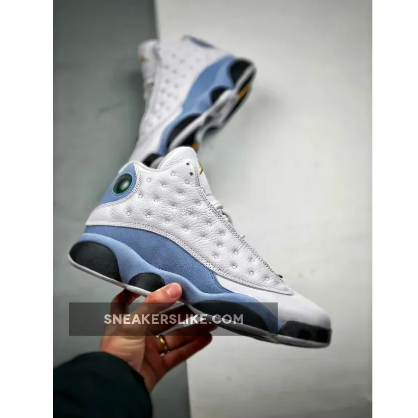 Air Jordan 13 White/Yellow Ochre-Blue Grey-Black New Arrival Air Jordan 13 White/Yellow Ochre-Blue Grey-Black New Arrival