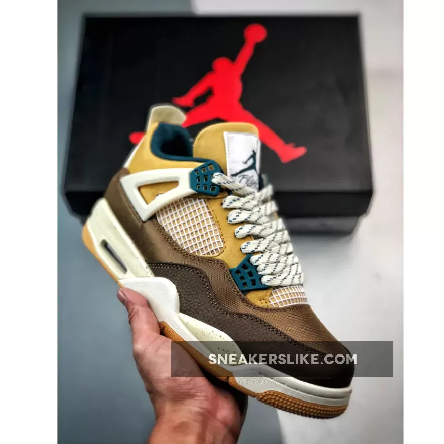 Air Jordan 4 Cacao Wow/Geo Teal-Twine-Sail
