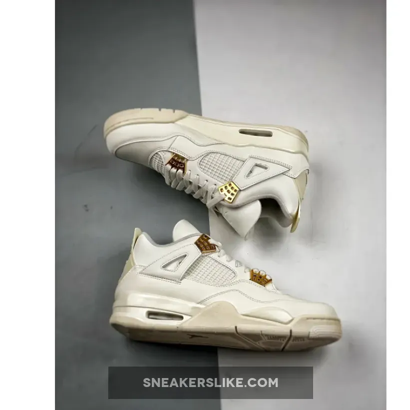 Air Jordan 4 Sail/Metallic Gold-Black Air Jordan 4 Sail/Metallic Gold-Black