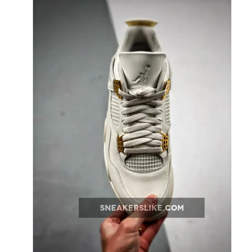 Air Jordan 4 Sail/Metallic Gold-Black Air Jordan 4 Sail/Metallic Gold-Black