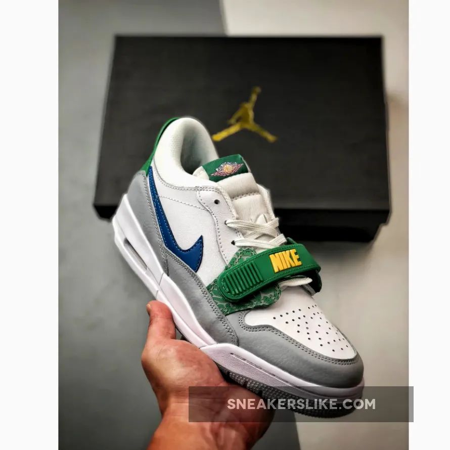 Jordan Legacy 312 Low White Grey Green