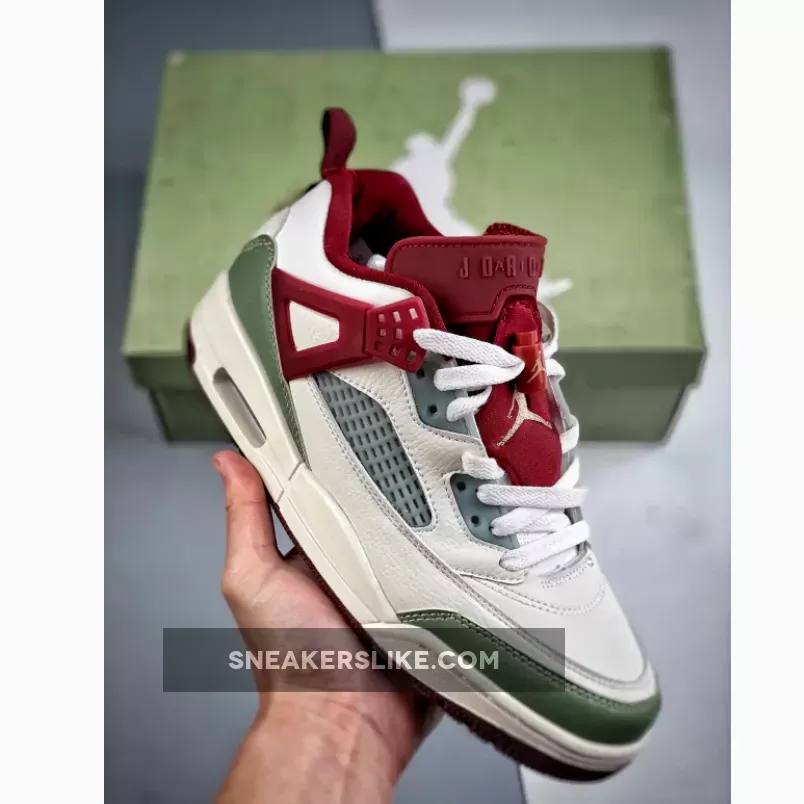 Jordan Spizike Low "Year of the Dragon" Sail/Oil Green