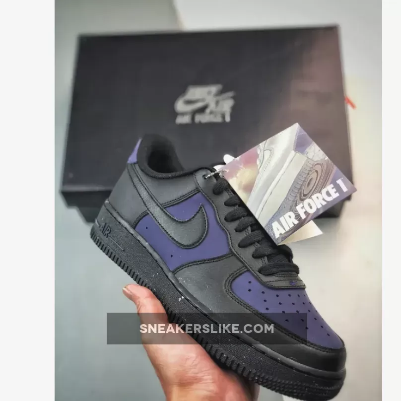 Nike Air Force 1 Low Black Purple