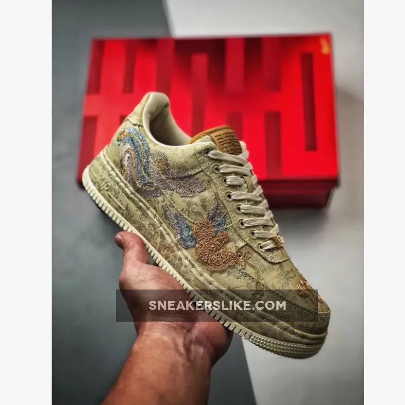 Nike Air Force 1 Low CNY "Year of the Dragon" Metallic Gold/Lilac