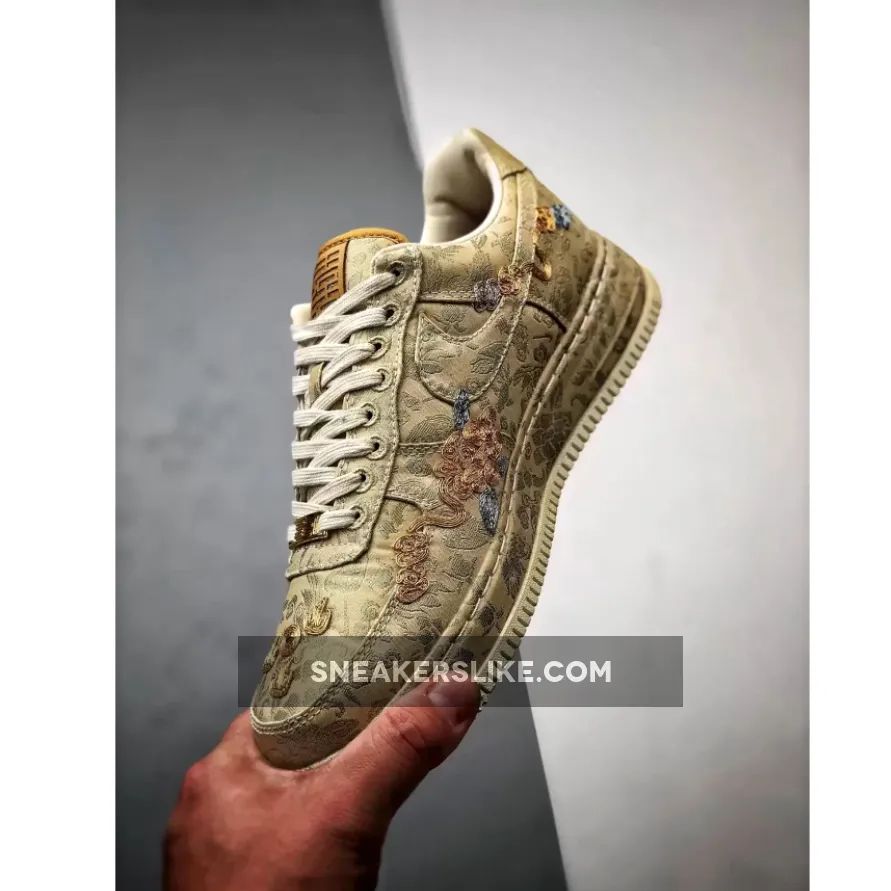 Nike Air Force 1 Low CNY "Year of the Dragon" Metallic Gold/Lilac Nike Air Force 1 Low CNY "Year of the Dragon" Metallic Gold/Lilac