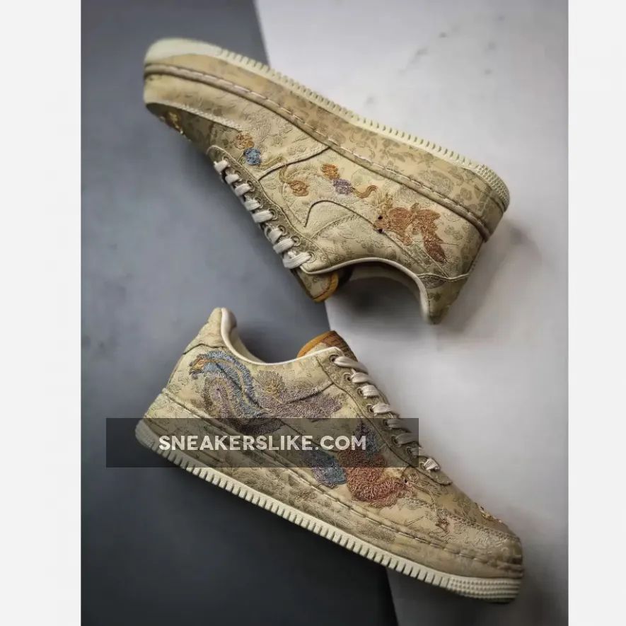 Nike Air Force 1 Low CNY "Year of the Dragon" Metallic Gold/Lilac Nike Air Force 1 Low CNY "Year of the Dragon" Metallic Gold/Lilac