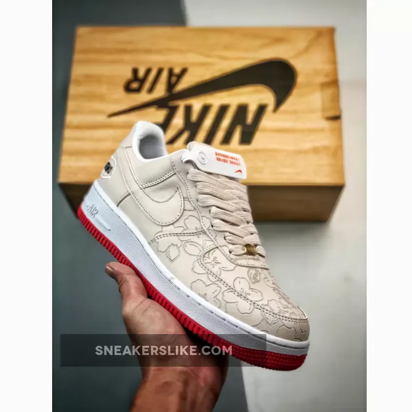 Nike Air Force 1 Low "Sakura Ueno" Light Bone/Watermelon