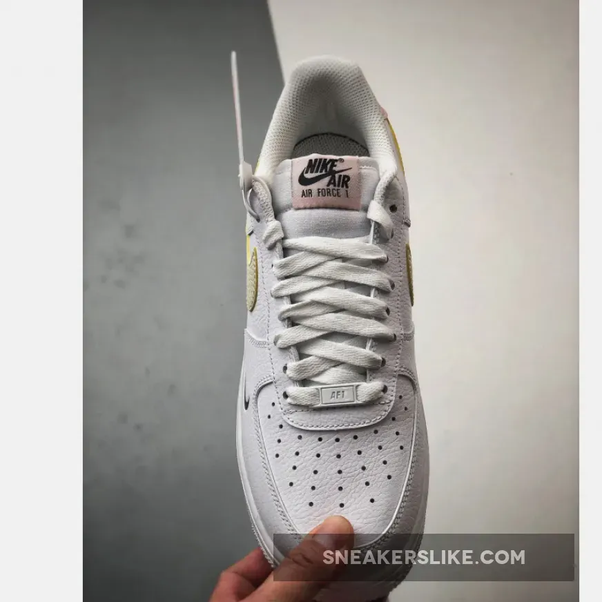 Nike Air Force 1 Low White Tumbled Pink