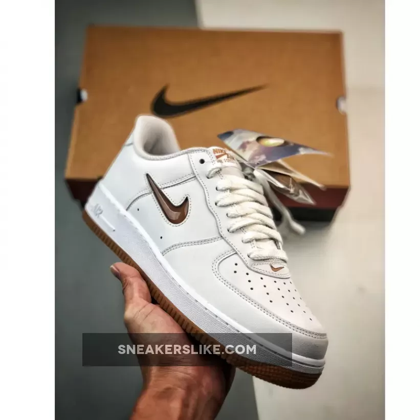 Nike Air Force 1 Low White/Bronze-Gum