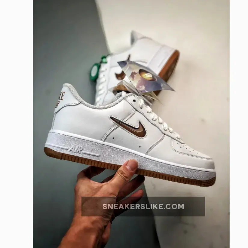 Nike Air Force 1 Low White/Bronze-Gum Nike Air Force 1 Low White/Bronze-Gum