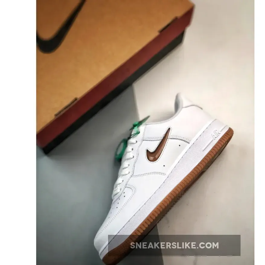 Nike Air Force 1 Low White/Bronze-Gum Nike Air Force 1 Low White/Bronze-Gum