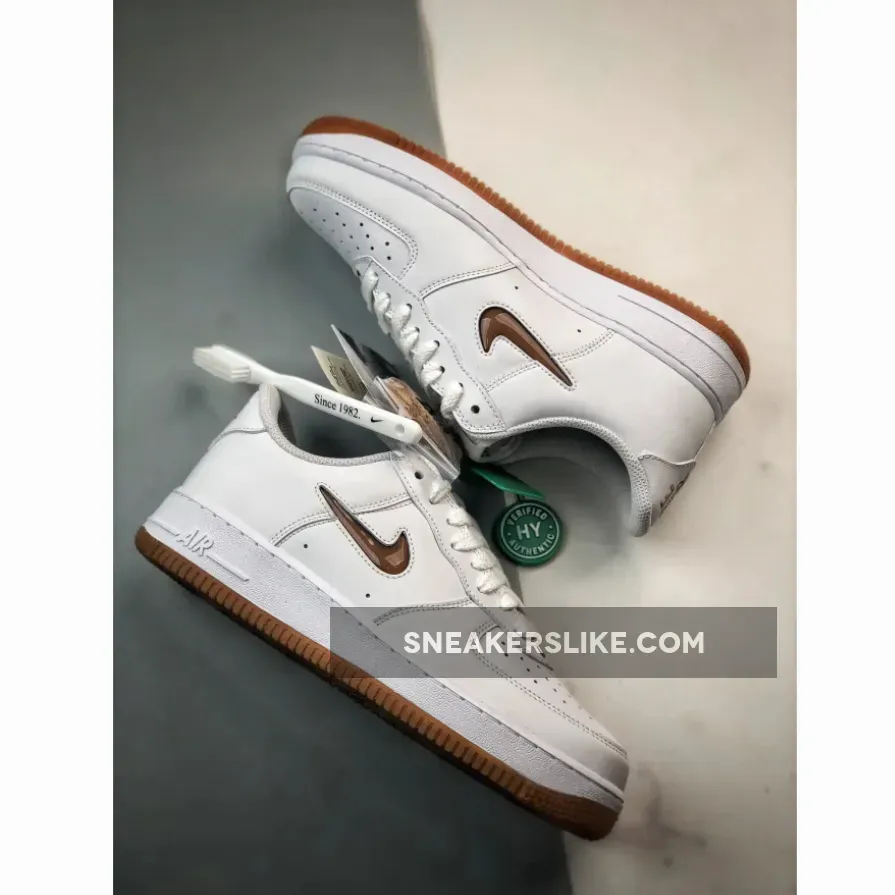 Nike Air Force 1 Low White/Bronze-Gum Nike Air Force 1 Low White/Bronze-Gum