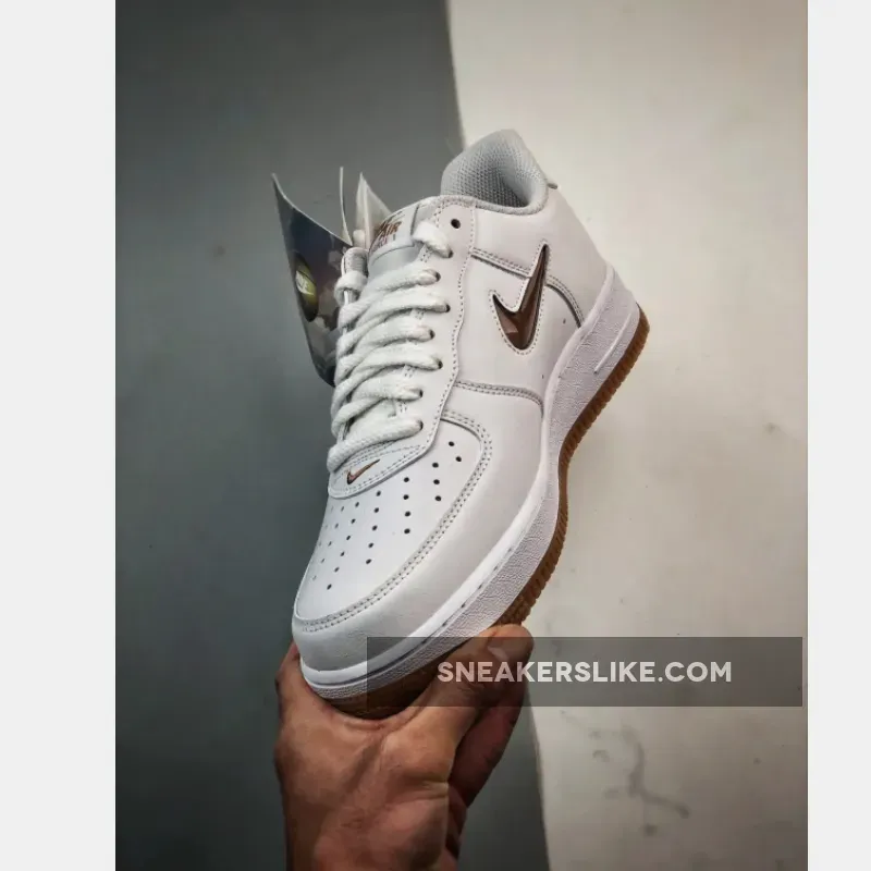 Nike Air Force 1 Low White/Bronze-Gum Nike Air Force 1 Low White/Bronze-Gum
