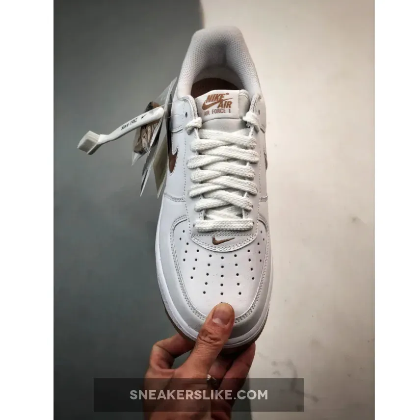 Nike Air Force 1 Low White/Bronze-Gum Nike Air Force 1 Low White/Bronze-Gum
