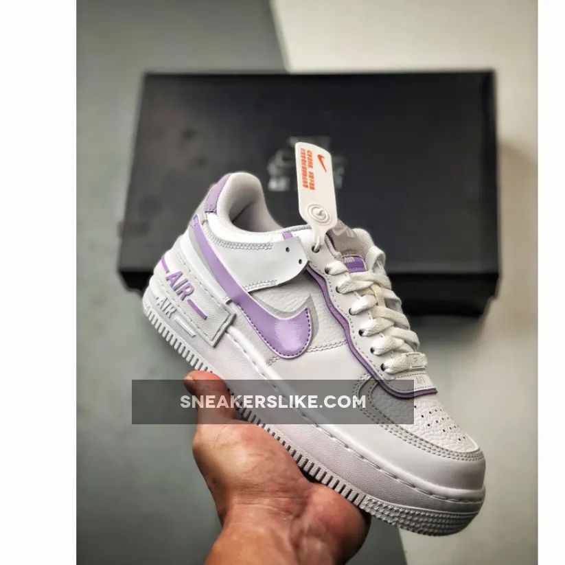 Nike Air Force 1 Shadow White Lilac Bloom