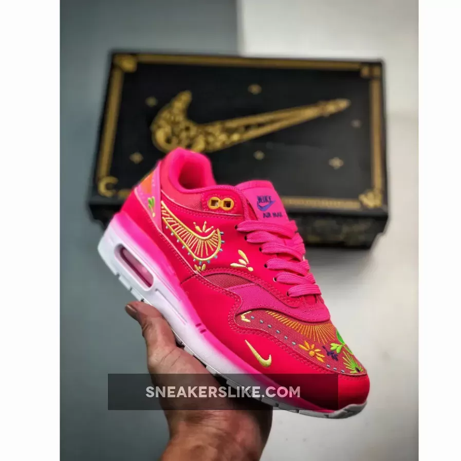 Nike Air Max 1 ‘Dia De Los Muertos’ Hyper Pink/Sail-Yellow