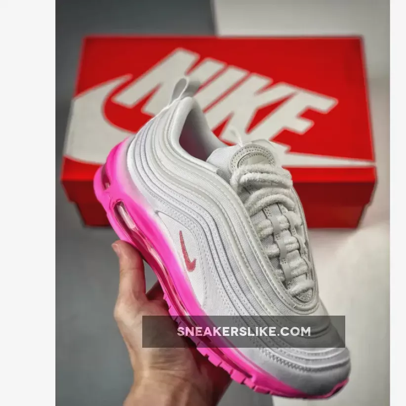 Nike Air Max 97 White/Pink Shell-Pink Foam