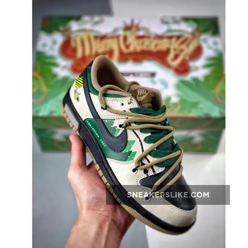 Nike Dunk Low Beige Green Black