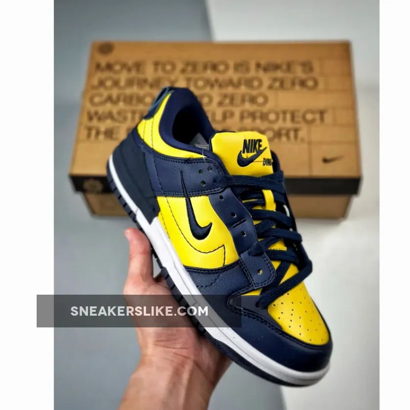 Nike Dunk Low Disrupt 2 "Michigan" Navy Varsity Maize