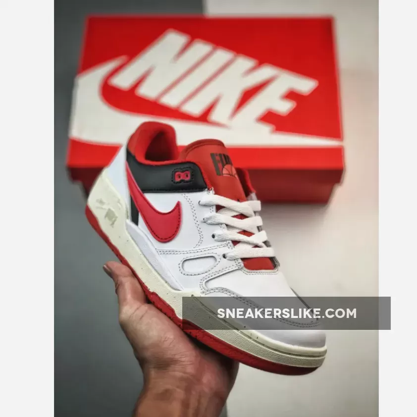 Nike Full Force Low White/Black-Mystic Red