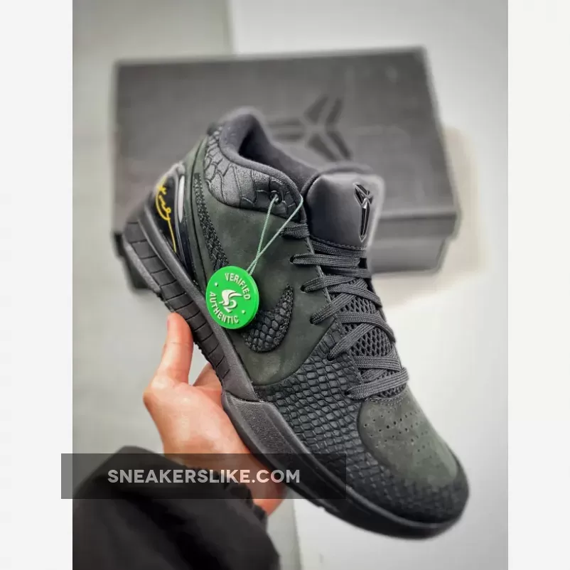 Nike Kobe 4 Protro "Black Mamba" Black University Gold
