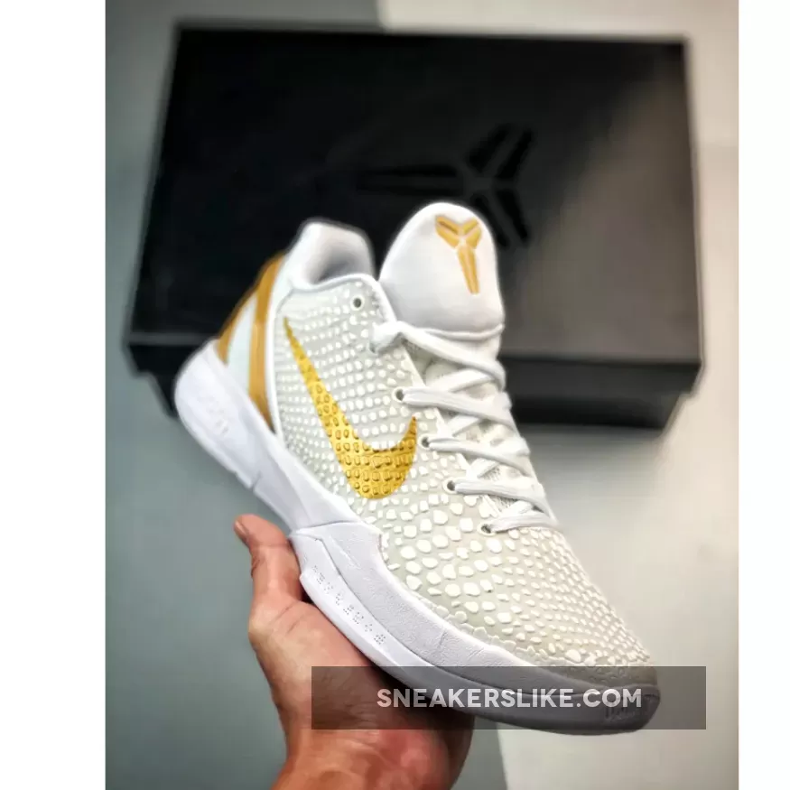 Nike Kobe 6 Protro "BHM" White/Metallic Gold