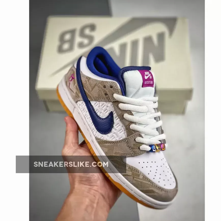 Rayssa Leal x Nike SB Dunk Low Pure Platinum/Deep Royal Blue