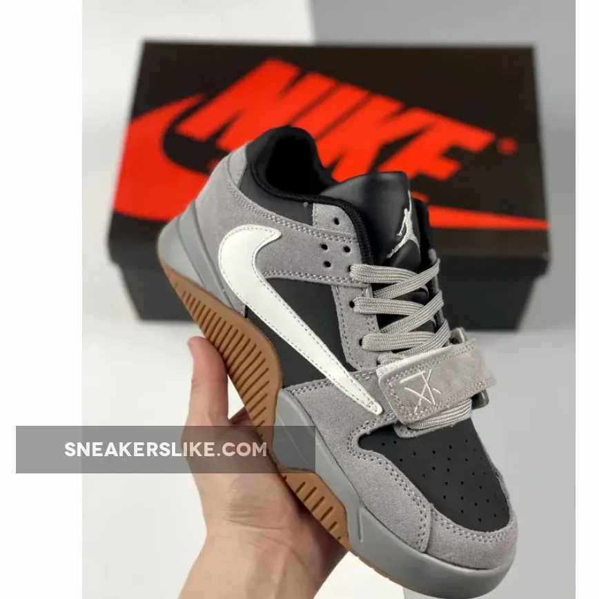 Travis Scott x Jordan Jumpman Jack Grey Black Gum